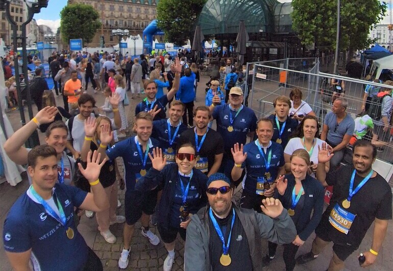 Mannschaft WvS Triathlon 2022 Gruppenbild